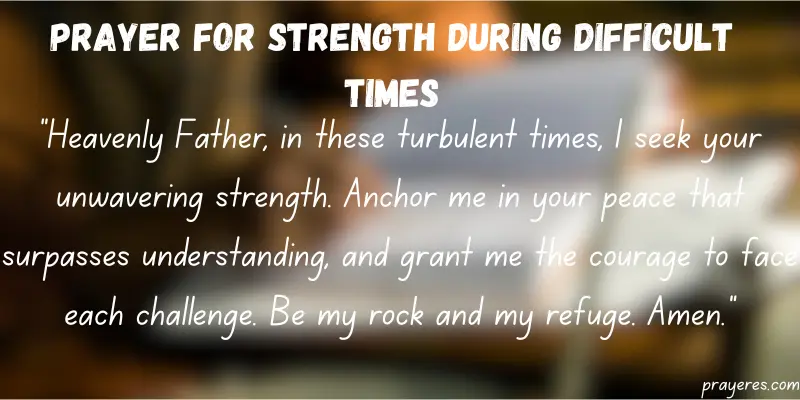 Prayer for Strength