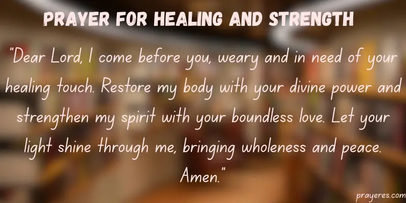 Prayer for Strength