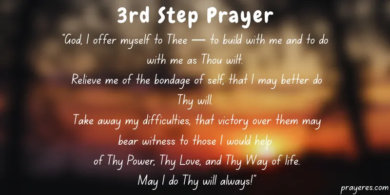 3rd Step Prayer