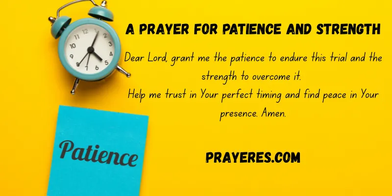 Prayer for Patience